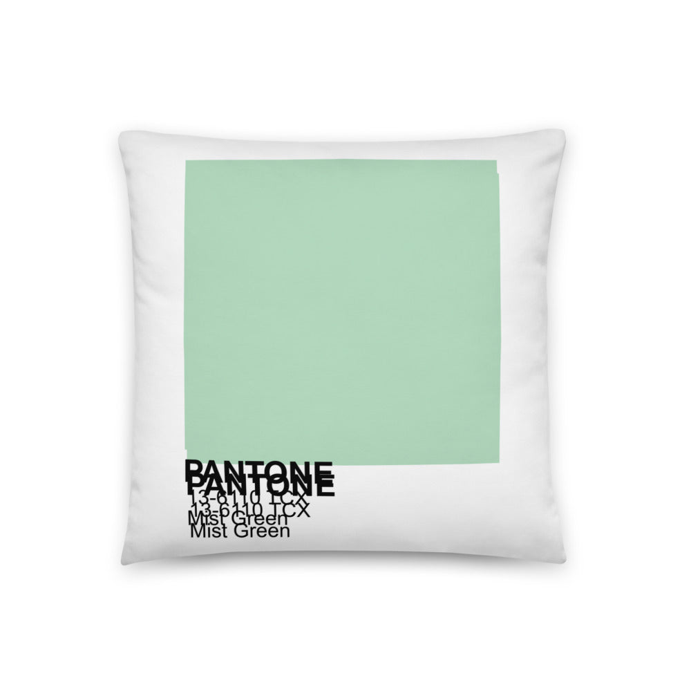 Pantone Mist Green Basic Pillow