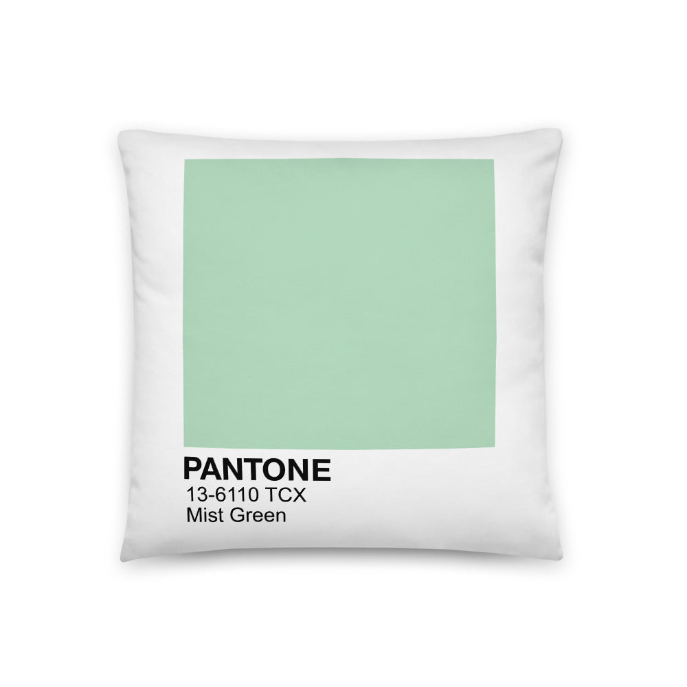 Pantone Mist Green Basic Pillow