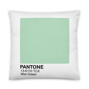 Pantone Mist Green Basic Pillow