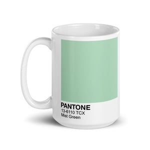 Pantone mist green mug